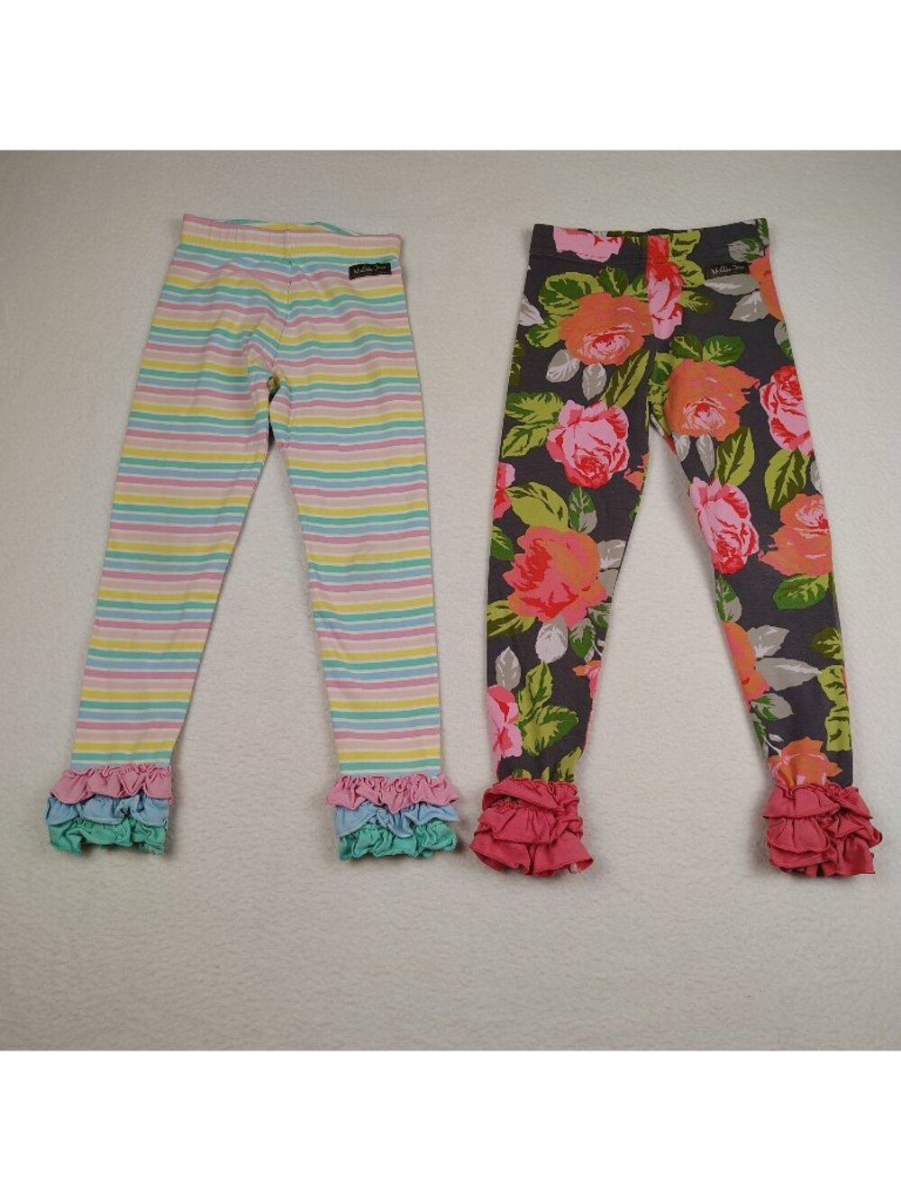 Matilda Jane Wonderment Row of Roses Dream Chasers Hello Again Leggings sz 6